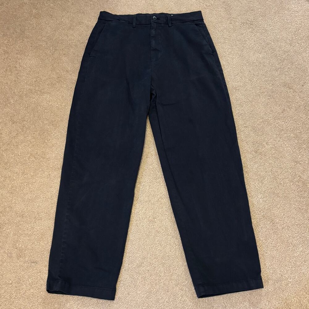 Gap Navy Baggy Fit Chino Dress Pants Mens Sz 31x32  Casual Workwear Actual 32x29
